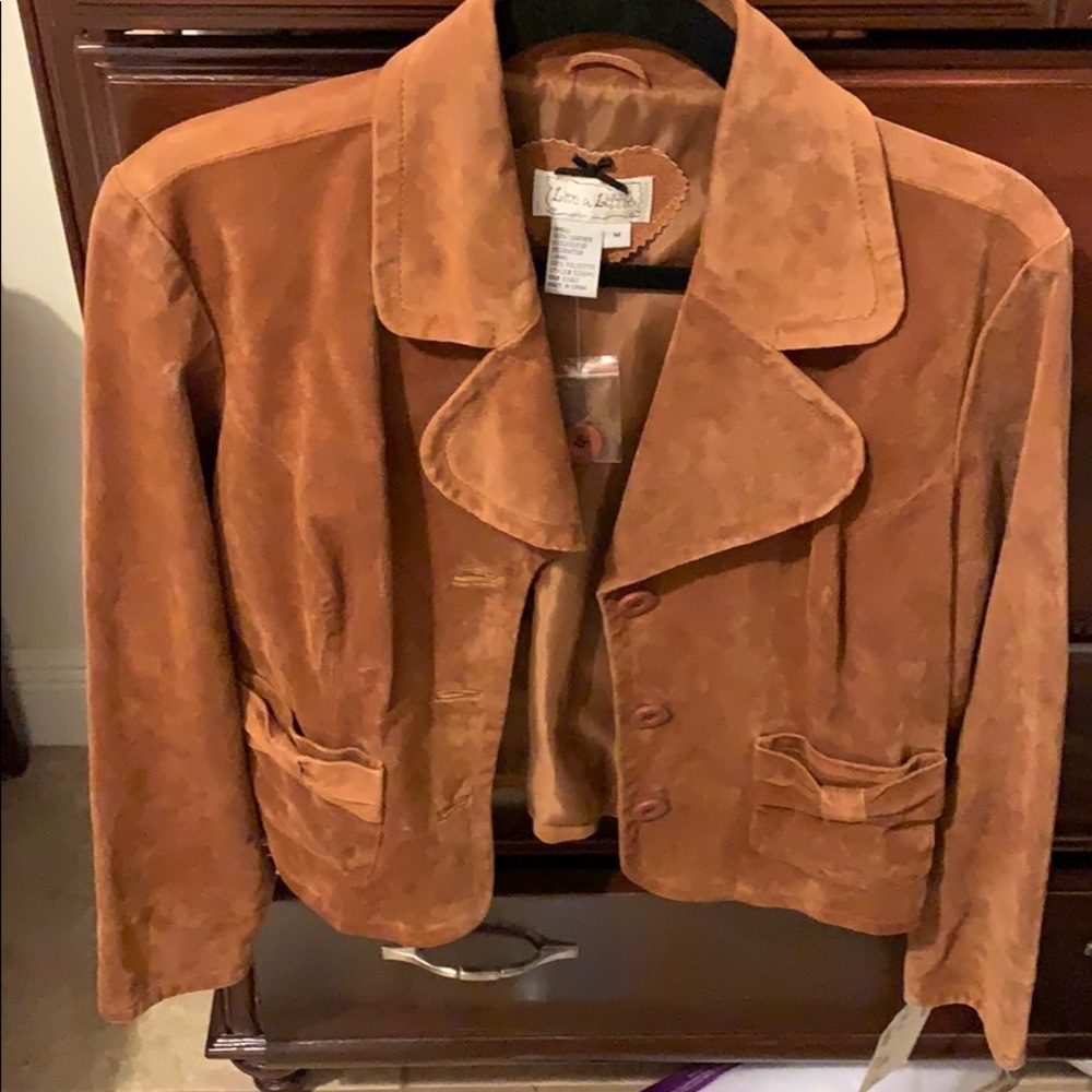 Nordstrom brown leather/suede jacket